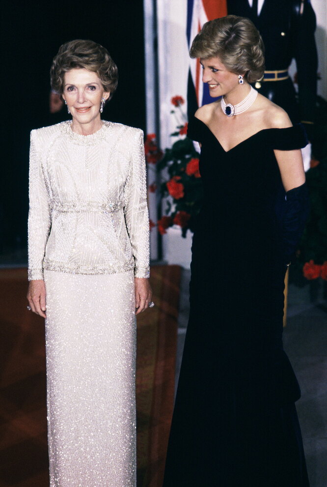 Принцесса Диана и первая леди Нэнси Рейган