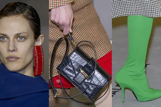 Непарные серьги-заколки, барсетки и чайный фарфор в коллекции Balenciaga Непарные серьги-заколки, барсетки и чайный фарфор в коллекции Balenciaga