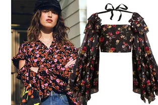 8 романтичных блузок в мелкий цветок, как у любимицы Парижа Жанны Дама