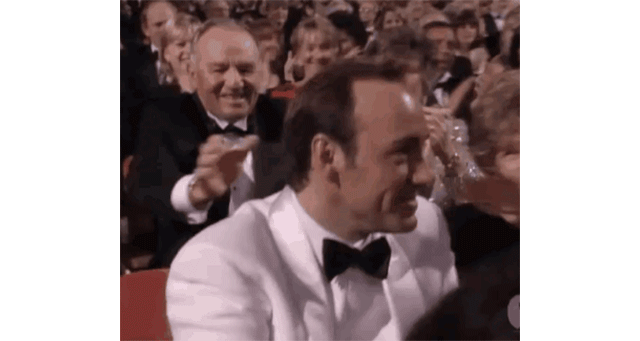 Кевин Спейси получает свою первую премию «Оскар», март 1996 года