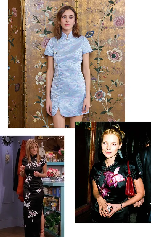 Слева направо: Дженнифер Энистон в сериале «Друзья», Алекса Чанг и Кейт Мосс