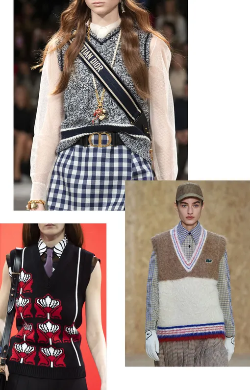 Слева направо: Prada, Dior, Lacoste – осень-зима 2020/21 Слева направо: Prada, Dior, Lacoste – осень-зима 2020/21