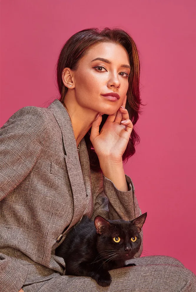 Мария Белова и кот Тин