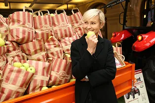 Ингеборга Дапкунайте на первой ярмарке фермерских продуктов в ГУМе Ингеборга Дапкунайте на первой ярмарке фермерских продуктов в ГУМе