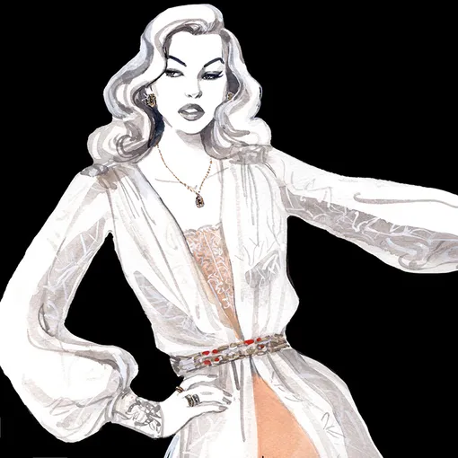 Эскиз платья Chanel