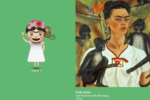 Картины Фриды Кало превратили в набор эмодзи