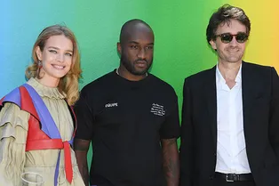 Наталья Водянова на показе дебютной коллекции Вирджила Абло для Louis Vuitton