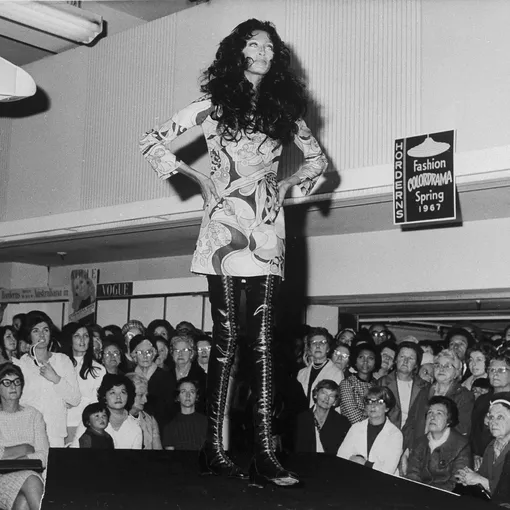На показе Emilio Pucci, 1967 год