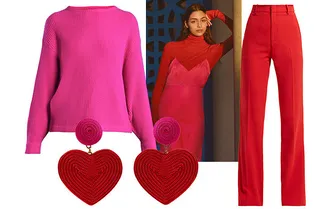 Розовый + красный — любимое осеннее сочетание