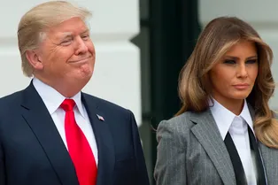 Леди-босс: Мелания Трамп в «мужском» костюме на встрече с премьер-министром Канады