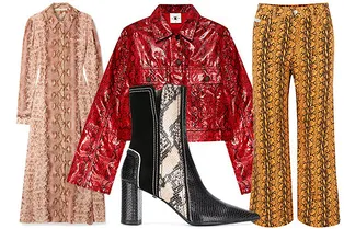 Дикие, но нежные: вещи «под змеиную кожу»