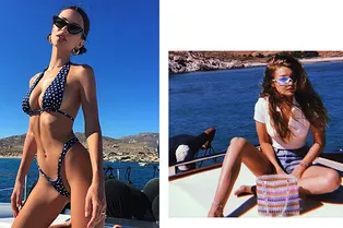 Каникулы Джиджи Хадид, Эмили Ратаковски и Кейт Мосс на Миконосе