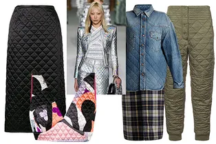 Стеганые куртки, юбки и брюки — стильное спасение от холодов