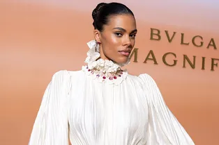 Тина Кунаки, Светлана Ходченкова и Лили Олдридж на ужине Bvlgari в Милане