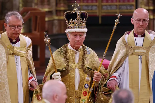 Карл III во время своей коронации, май 2023 года