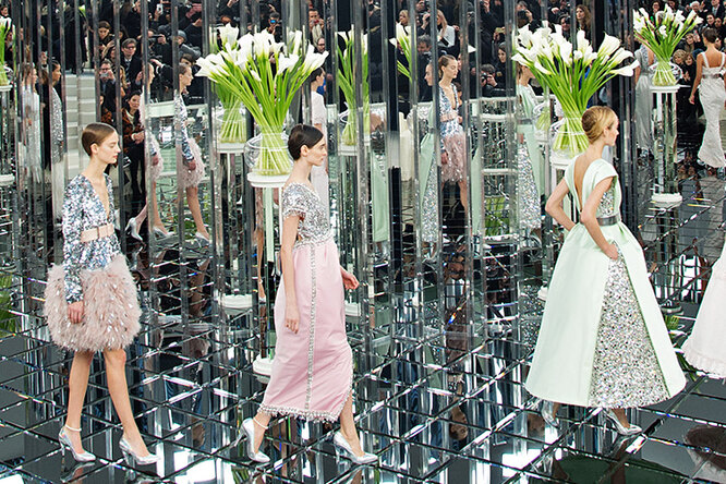 Аллюзии на работы Альберто Джакометти в коллекции Chanel Haute Couture