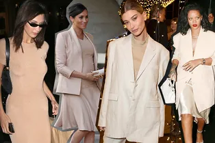 Как носить нюдовый тотал-лук на примере Рианны, Анджелины Джоли и еще 8 модниц