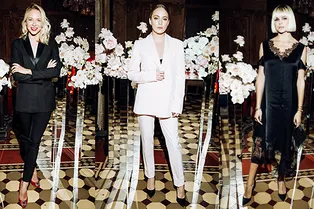 Аглая Тарасова, Оксана Бондаренко, Инга Берман на праздновании юбилея Narciso Rodriguez For Her