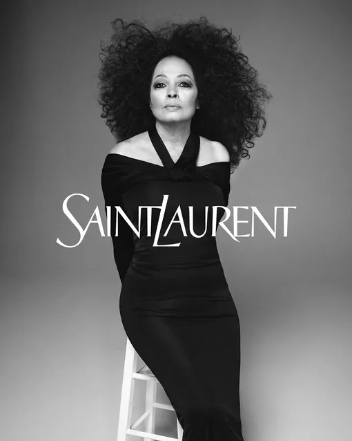 Дайана Росс в рекламной кампании Saint Laurent весна-лето 2024