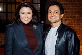 Марина Жигалова, Егор Корешков и Софья Капкова на премьере фильма «Крепость»