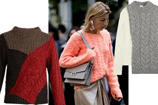 Свитер с косами — незыблемая зимняя классика: 15 самых уютных моделей