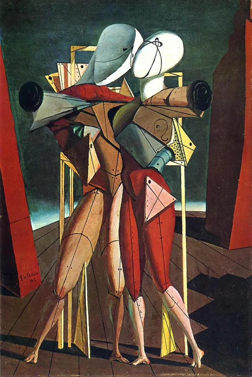 Джорджо де Кирико, «Гектор и Андромаха». 1912. Джорджо де Кирико, «Гектор и Андромаха». 1912.