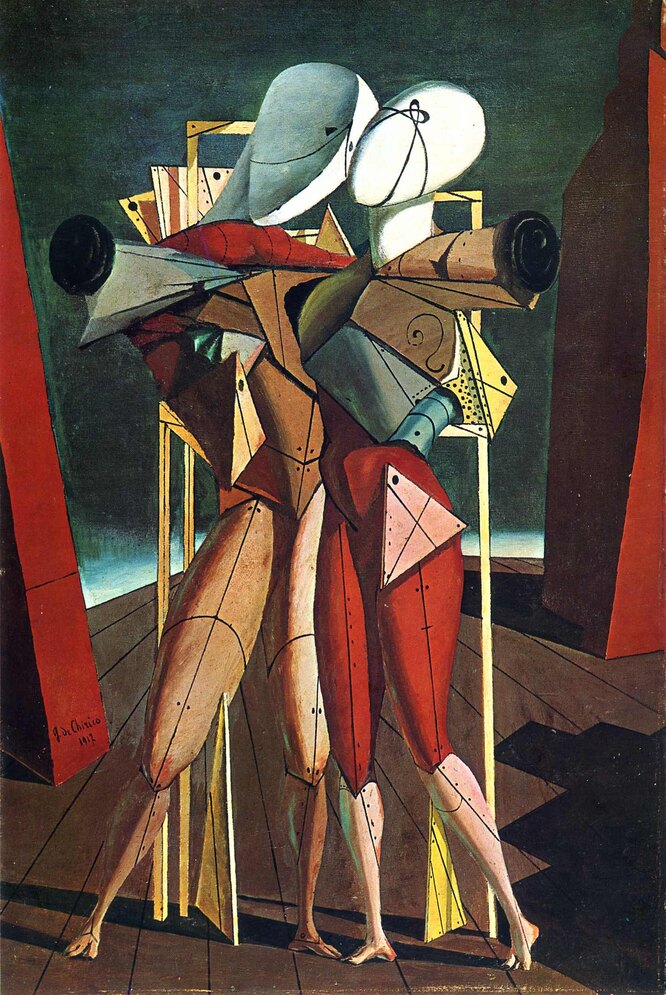 Джорджо де Кирико, «Гектор и Андромаха». 1912.