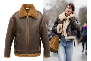 6 коротких дубленок-авиаторов, которые превратят любой образ в модный