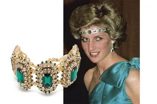 Носите чокер в качестве украшения для волос, как принцесса Диана в 1985 году