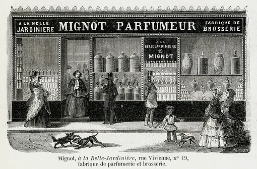 Французский парфюмерный магазин «Mignot Parfumeur», 1854 год