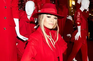 Рита Ора, Даша Веледеева, Виктория Шелягова на открытии бутика Escada в ГУМе