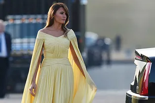 Мелания Трамп в образе диснеевской принцессы в платье J. Mendel