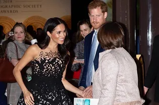 Немного голливудского гламура: Меган Маркл в волшебном платье Oscar de la Renta