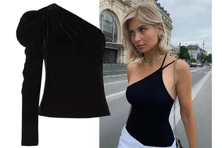 Где купить самые романтичные топы и блузы на одно плечо