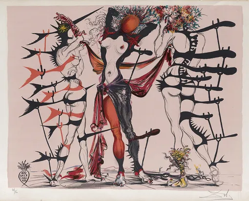 Сальвадор Дали «Женщины-цветы» (1970) Сальвадор Дали «Женщины-цветы» (1970)