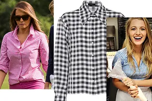 7 рубашек в клетку виши, как у Мелании Трамп и Блейк Лайвли