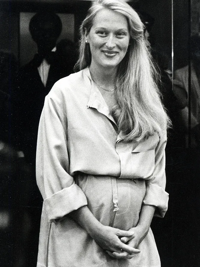 Мерил Стрип во время первой беременности, 1979 год
